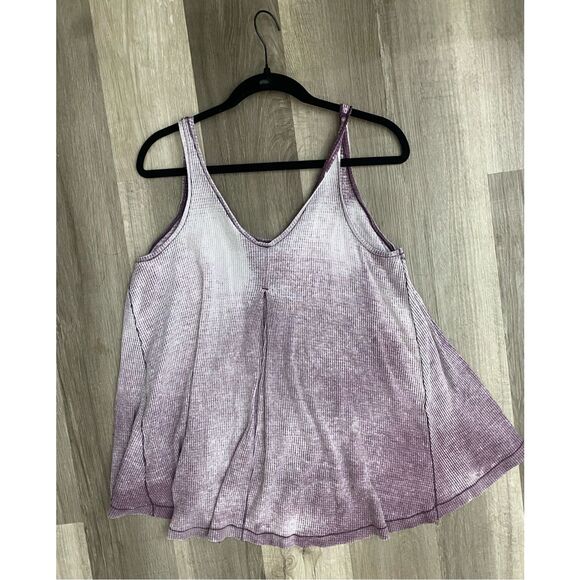 Free People We the Free Kitten Oversized Flowy Tank Top, Purple Sz Large, MP $98 - Picture 8 of 8
